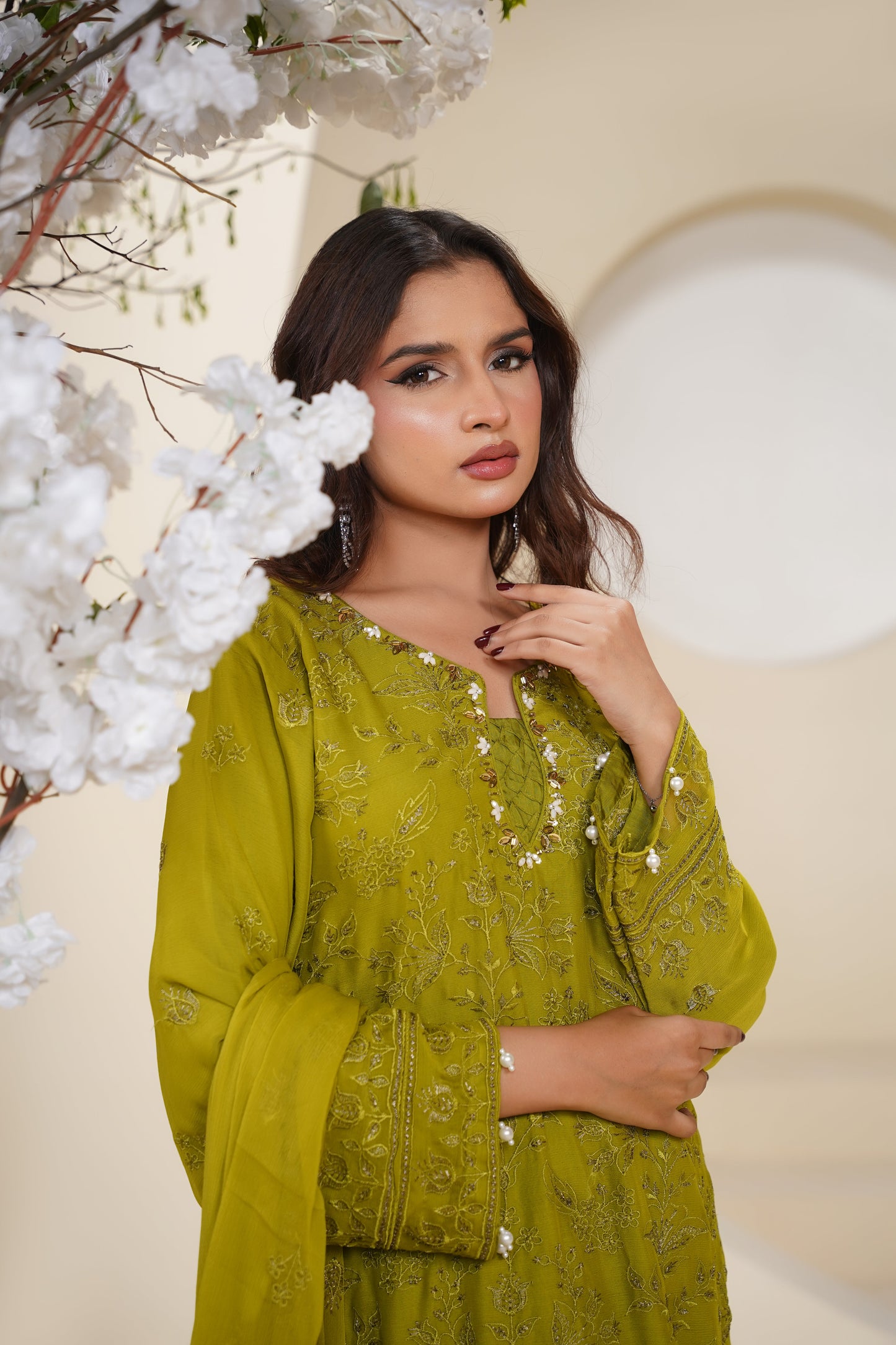 Husan e Jahan - Luxury Chiffon Outfit with Chiffon Dupatta - Ready to Wear - Eid25 - HEJ-V3-D6