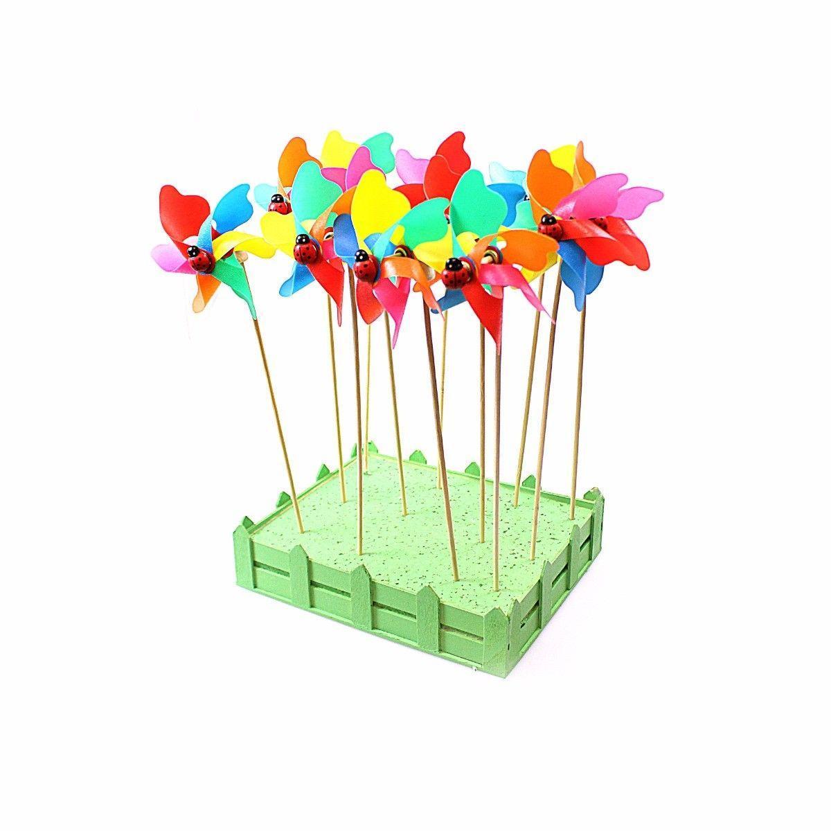 Vibrant Pinwheel Wind Spinner for Garden Decor