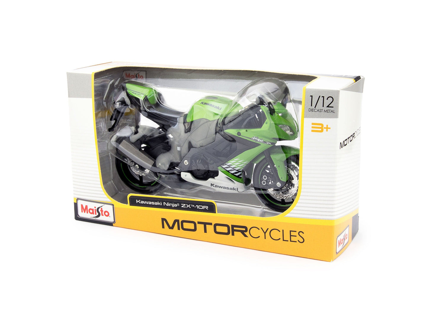 Kawasaki Ninja ZX-10R 2010 green - 1:12 Scale Motorbike Model