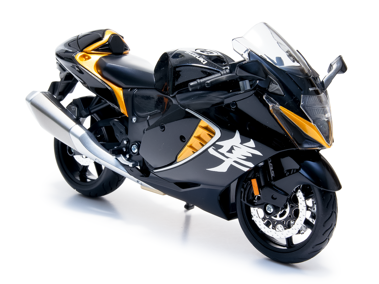 Suzuki Hayabusa 2022 black/orange - 1:12 Scale Motorbike Model