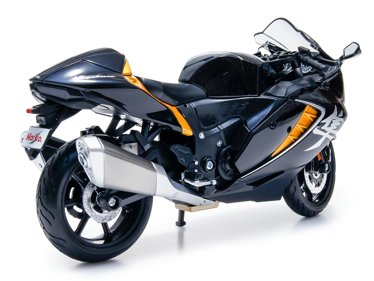 Suzuki Hayabusa 2022 black/orange - 1:12 Scale Motorbike Model