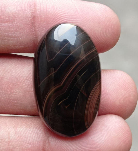 55.7ct Fortified Agate Cabochon- Sulaimani Aqeeq - 35x21x9mm