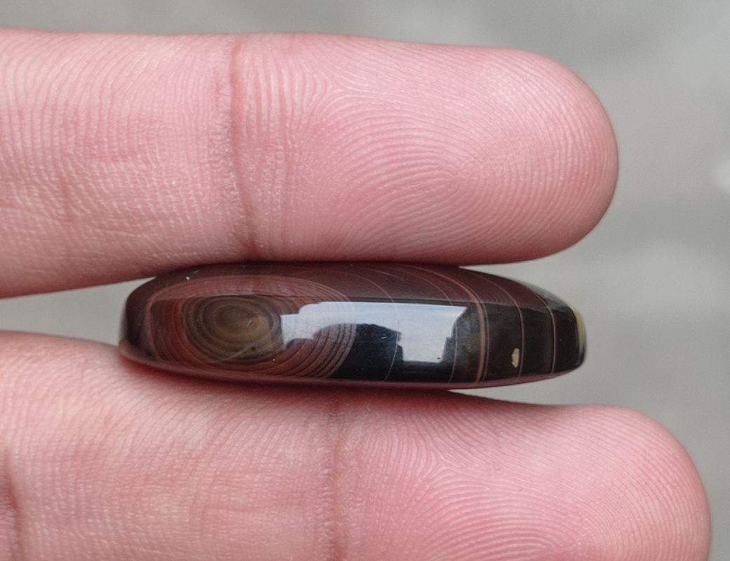 55.7ct Fortified Agate Cabochon- Sulaimani Aqeeq - 35x21x9mm