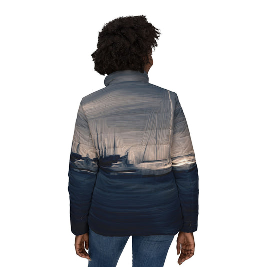 The Sleeping Yachts (at Sunrise) - Womens Puffer Jacket
