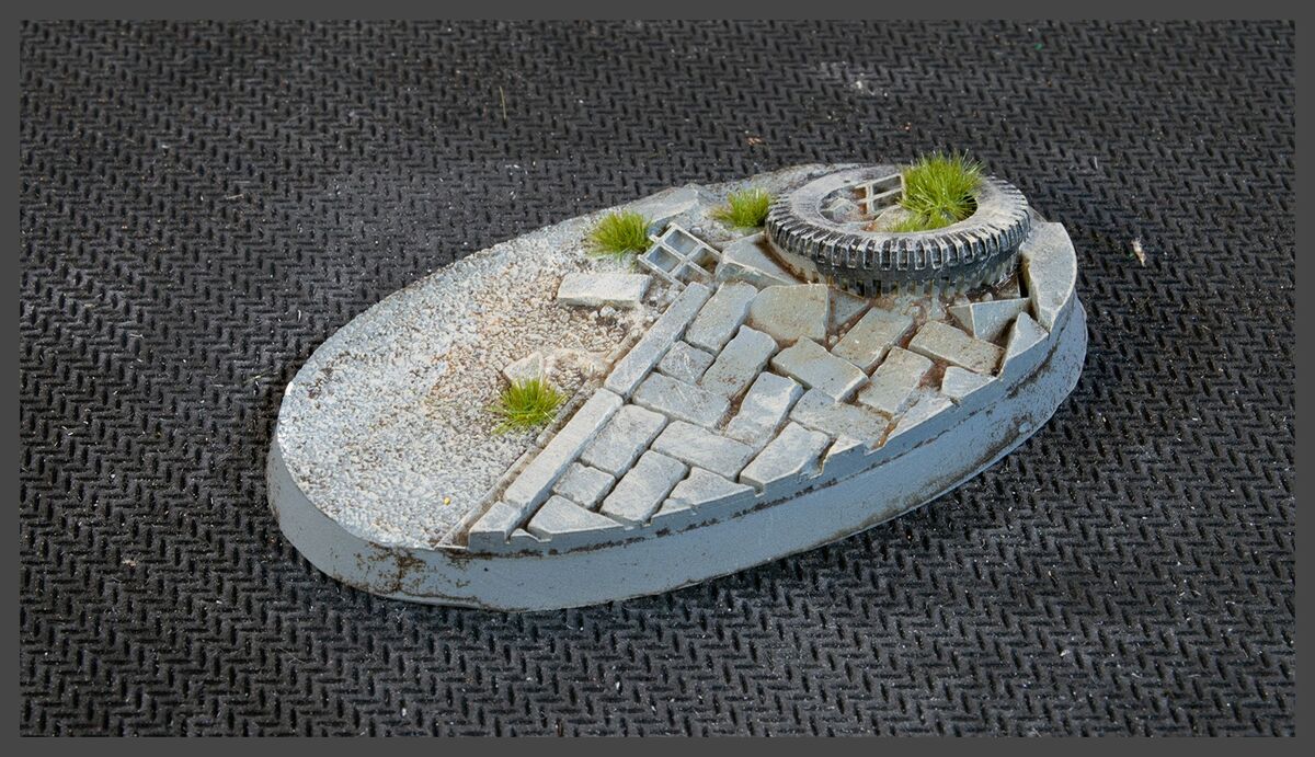 Gamers Grass Battle Ready Bases - Urban Warfare Oval 60mm (x4)