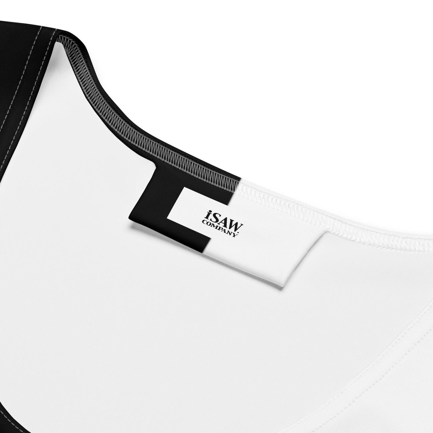 Half Black Half White - Womens Crop Top