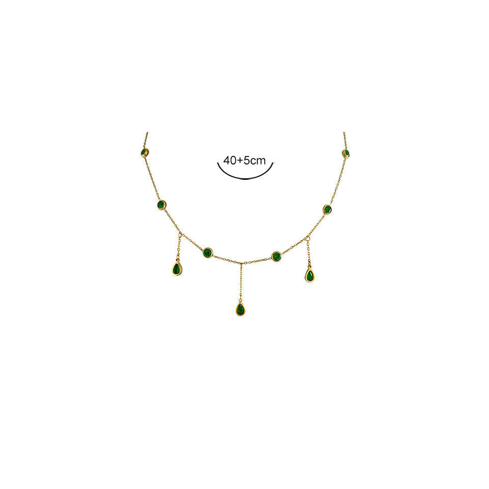 Beccarite Tassel Necklace