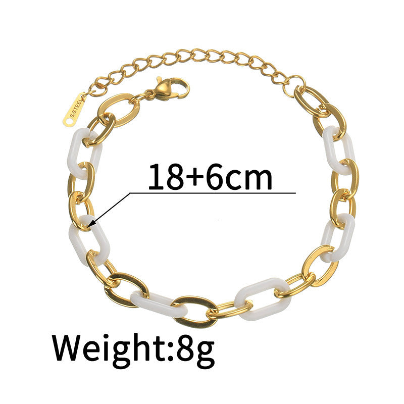 Resin Heart Bracelet