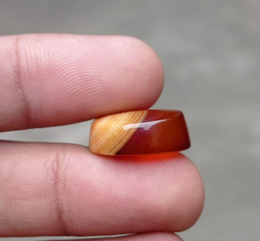 21.3ct Classy Blood Agate - Sulaimani Aqeeq - 20x15x8mm