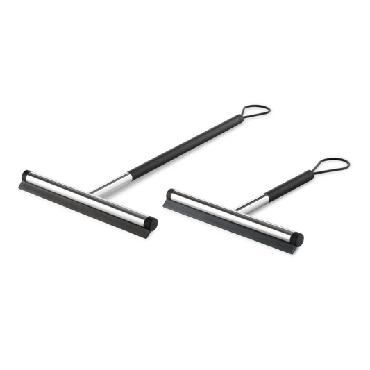 Zack Jaz Polished Stainless Steel Short Handle Squeegee 40082