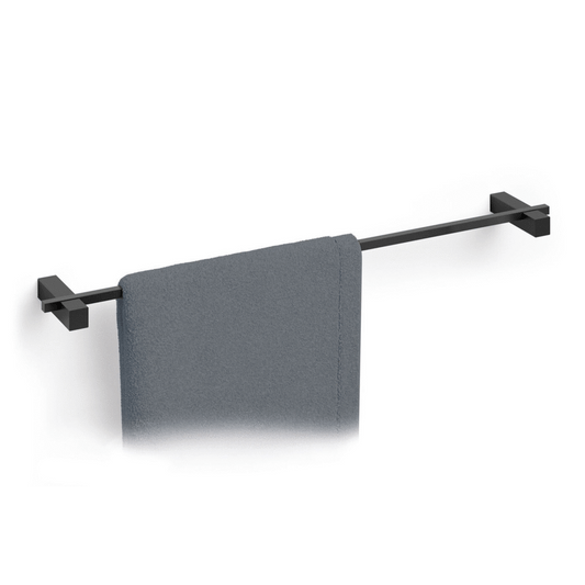 Zack Carvo Powder Coated Black Stainless Steel 66 cm Towel Rail 40502