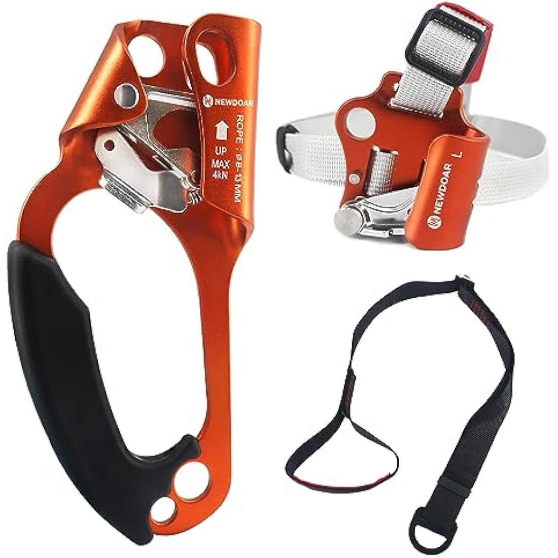 NewDoar UIAA & CE Certified Hand Ascender Rock Climbing Tree Arborist ...