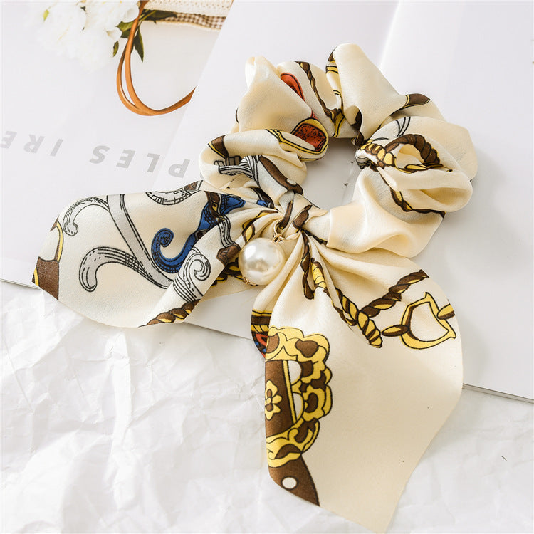 Pearl Pendant Bow Hair Band