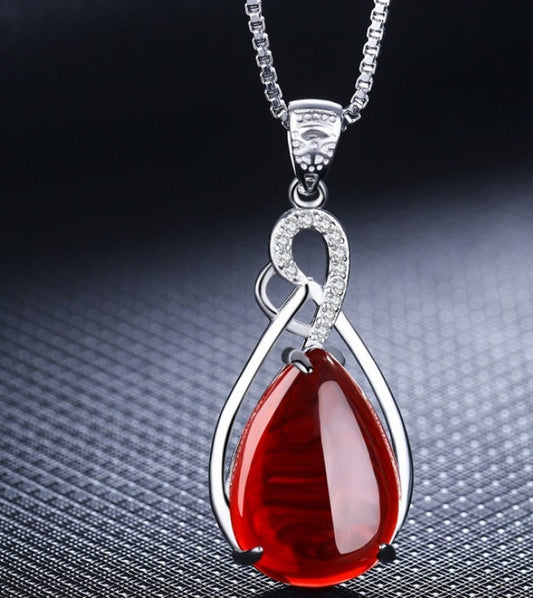 Emerald, Ruby Clavicle Necklace