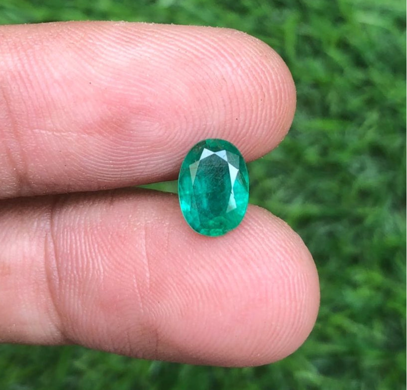 1.20Ct Emerald for sale - Budh Ratna - Zamurd - Pachu Stone, Markat Mani Stone - 9x7mm