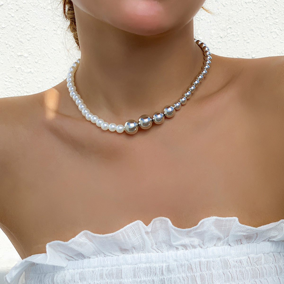 Retro Easy Matching OT Buckle Necklace