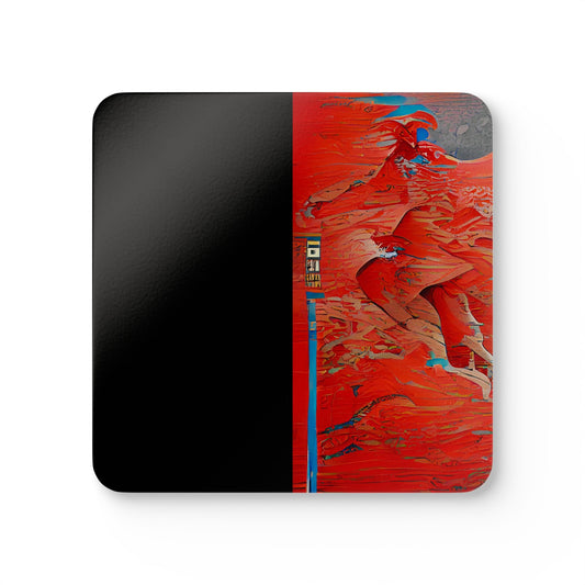Half Black Half Hónghǎi - Coaster Set