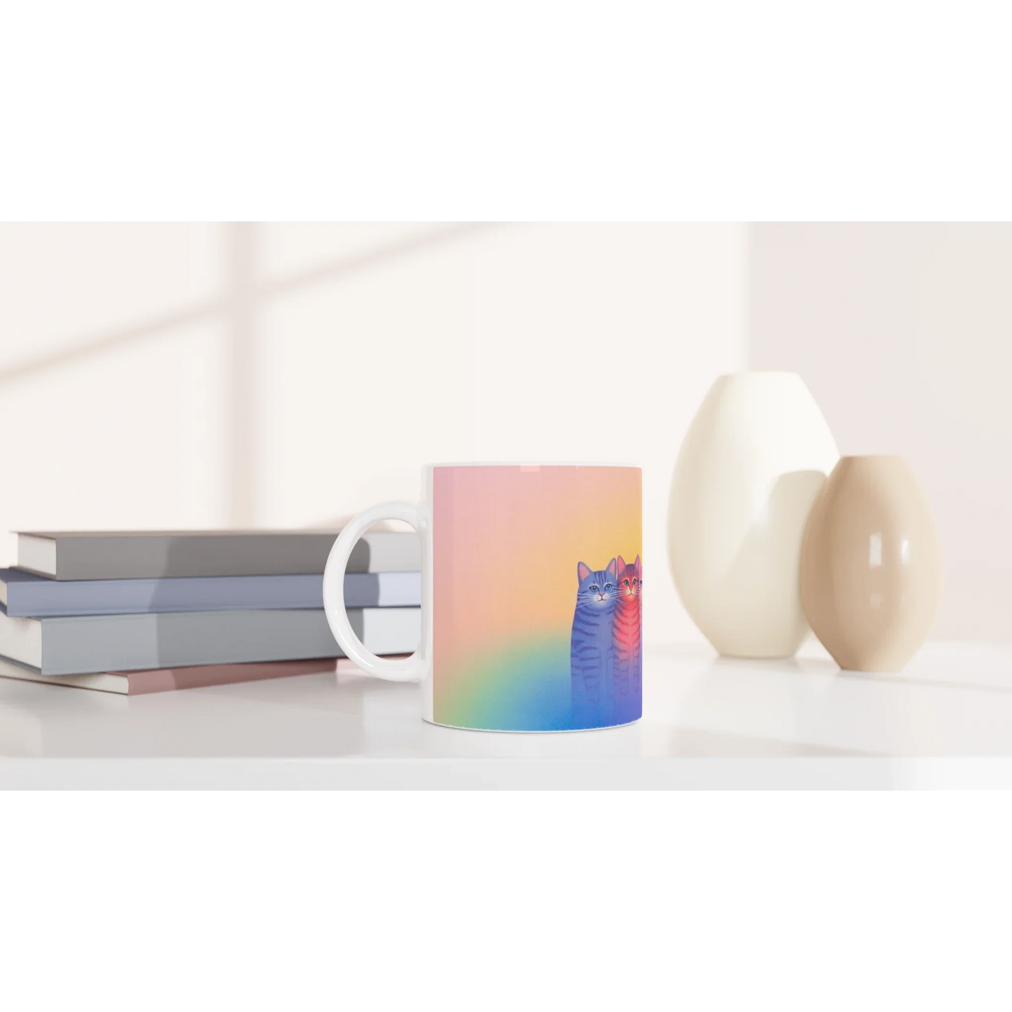β Delicate & Dreamy Cat Lovers Mug β 11oz Ceramic White Mug πΎ