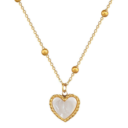 Heart-Shaped Titanium Steel Love Necklace