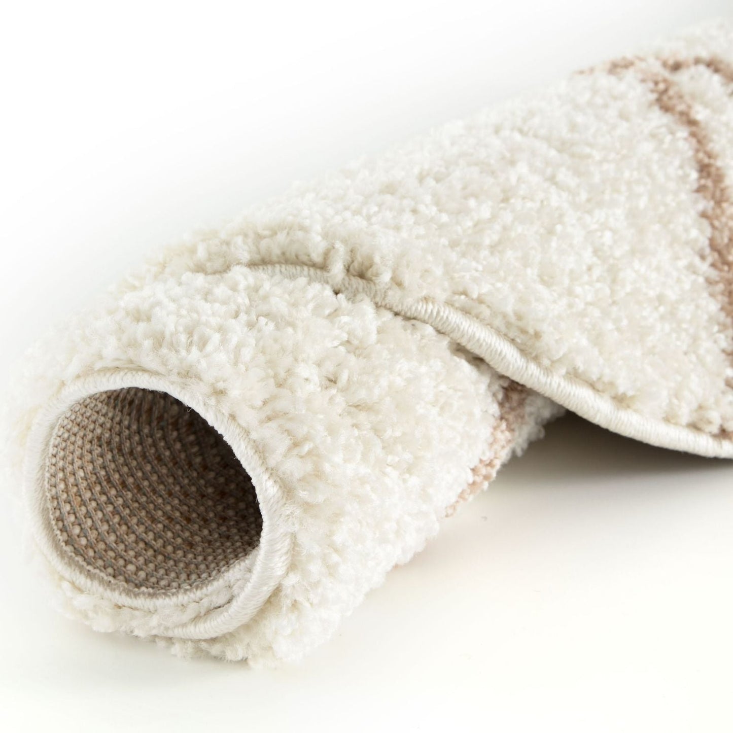 Moroccan Ivory Shaggy Rug | 530