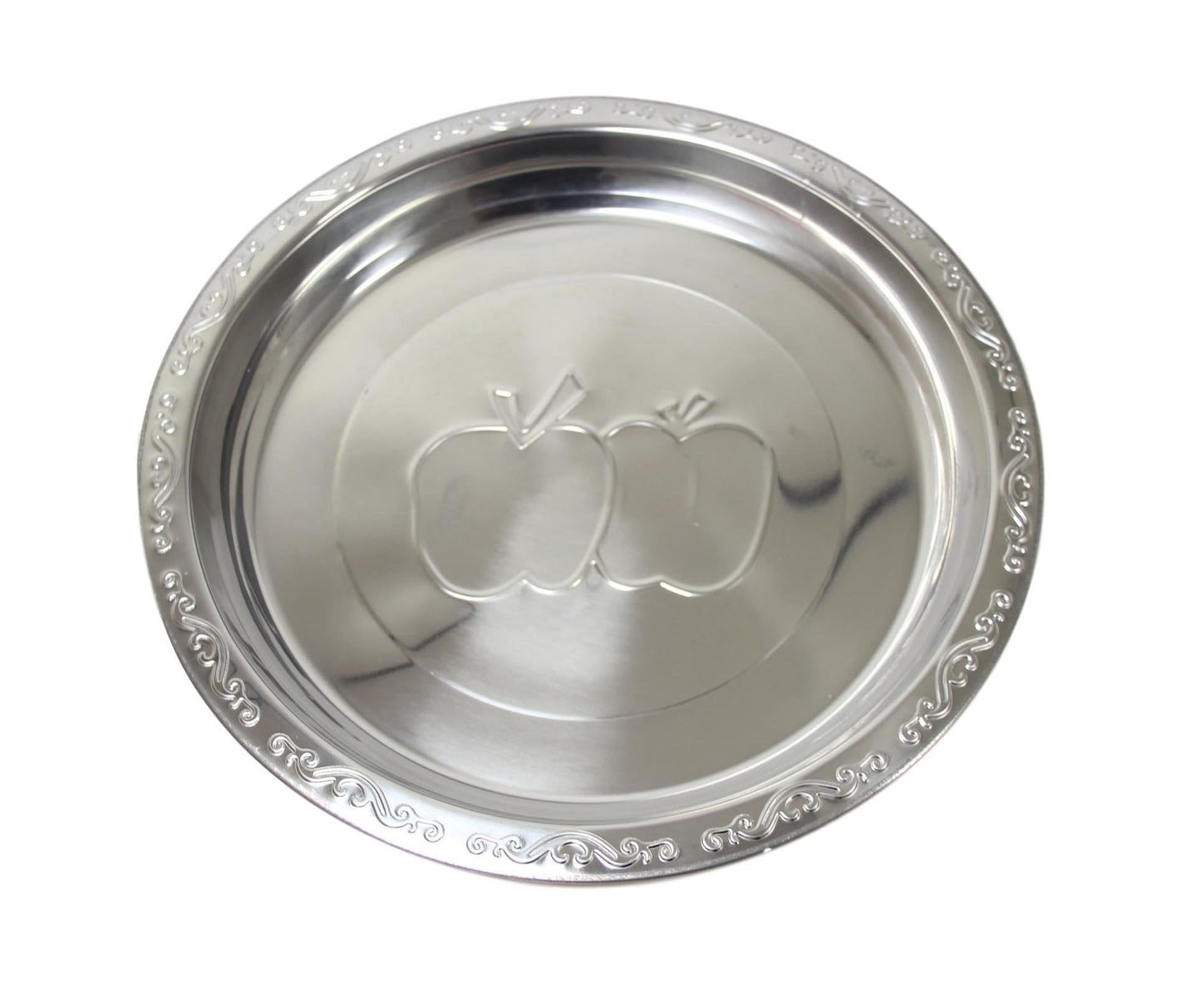 Apple Design Steel Serving Platter Plate Elegant 50cm Dish