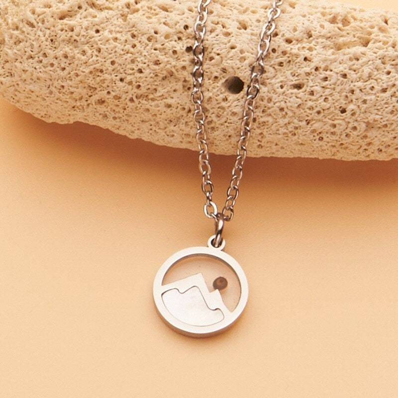Round Hollow Mountain Necklace