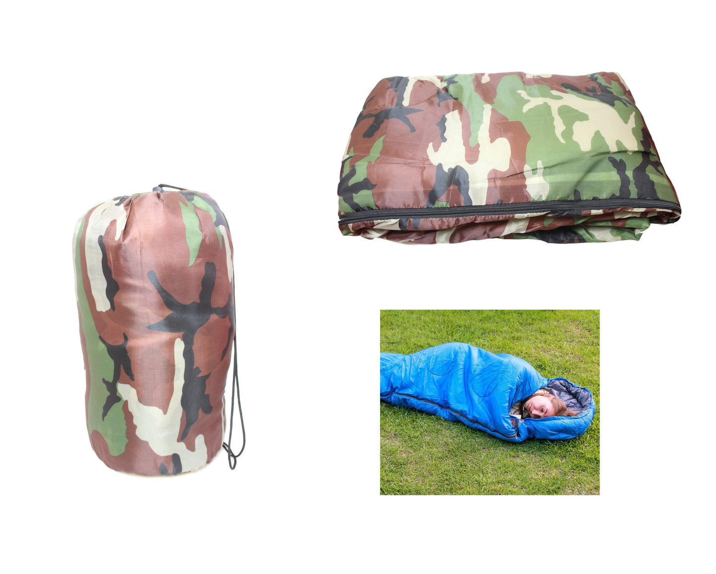 Premium Waterproof Camping Sleeping Bag 200 x 75 cm