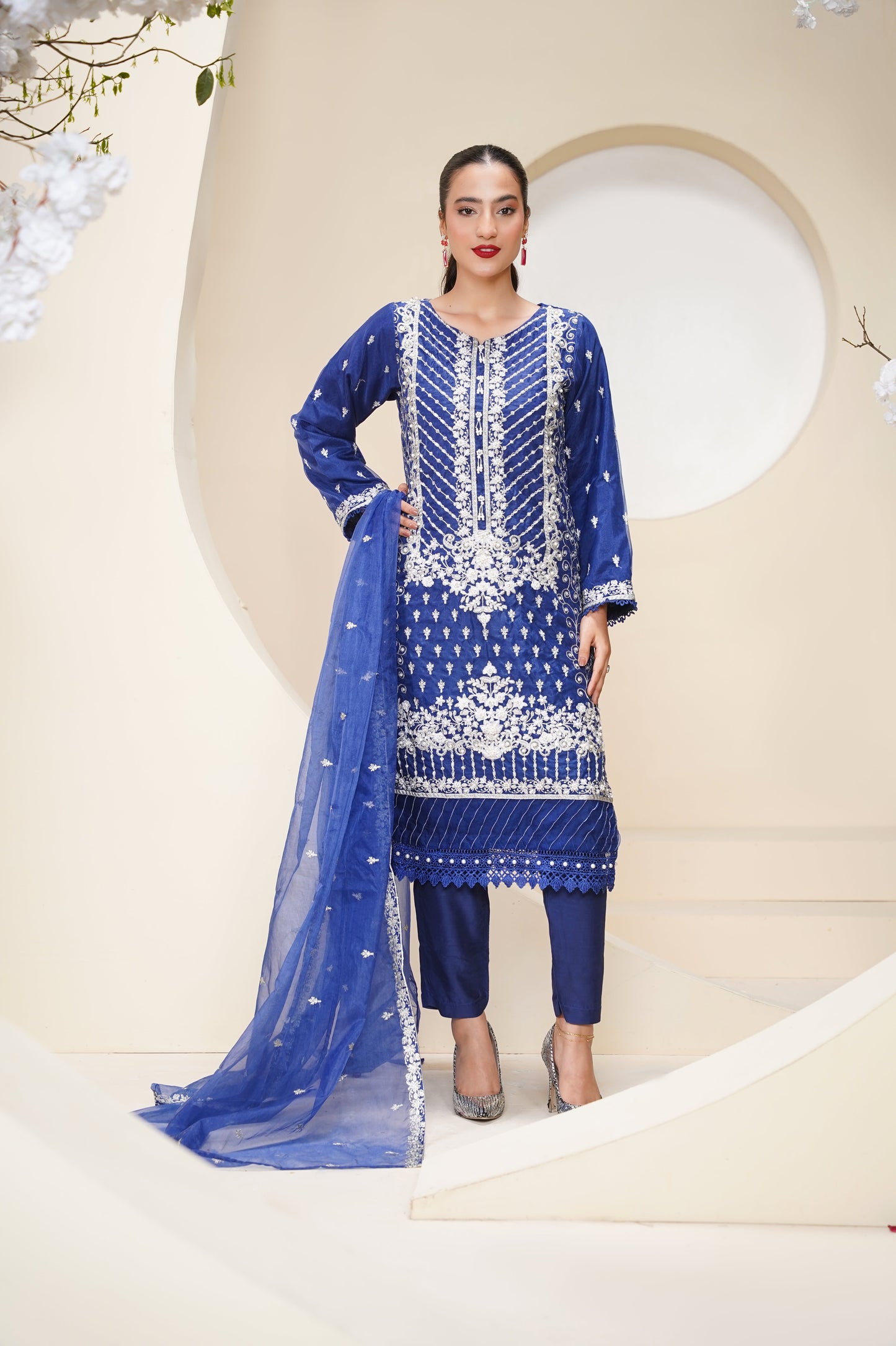 Tehwar - Luxury Organza Outfit - Festive Collection - Ready to Wear - V7 - D4 - Eid25 - 7