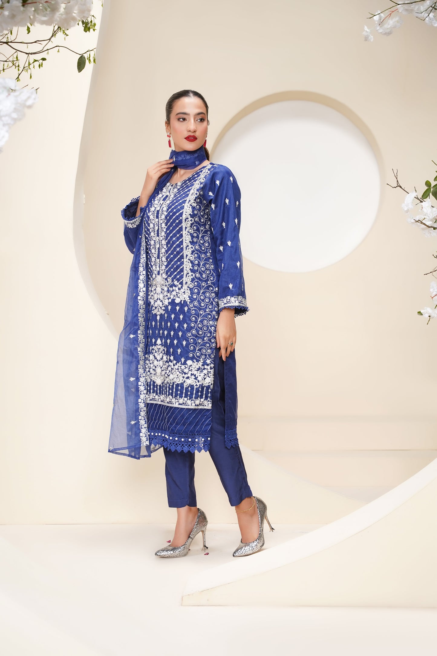 Tehwar - Luxury Organza Outfit - Festive Collection - Ready to Wear - V7 - D4 - Eid25 - 7
