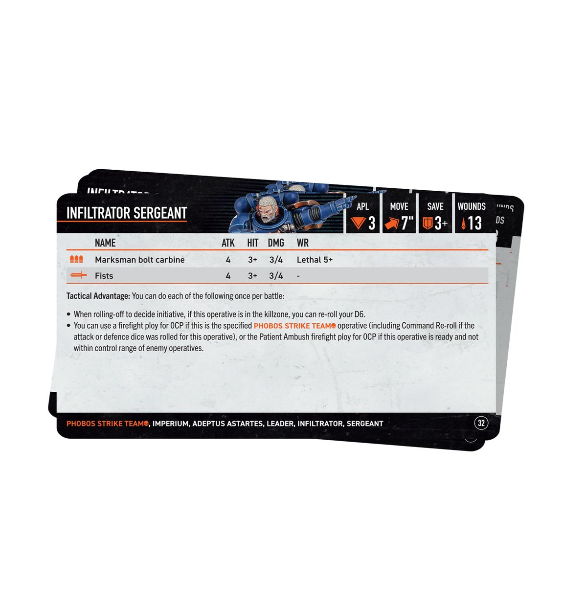Kill Team: Datacards: Phobos Strike Team