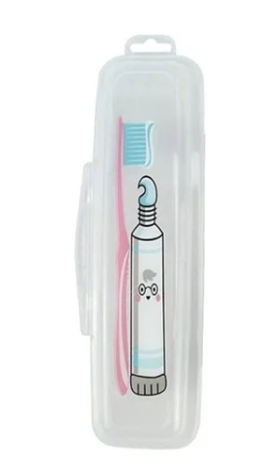 Portable Clear Toothbrush Holder Case Box for Hygienic Travel Daily Use