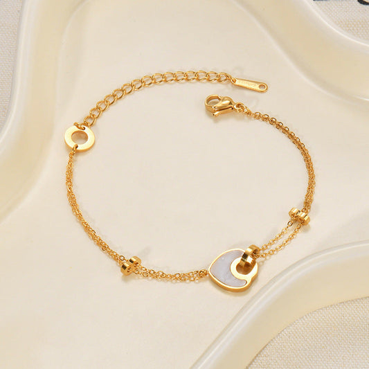 Resin Heart Bracelet