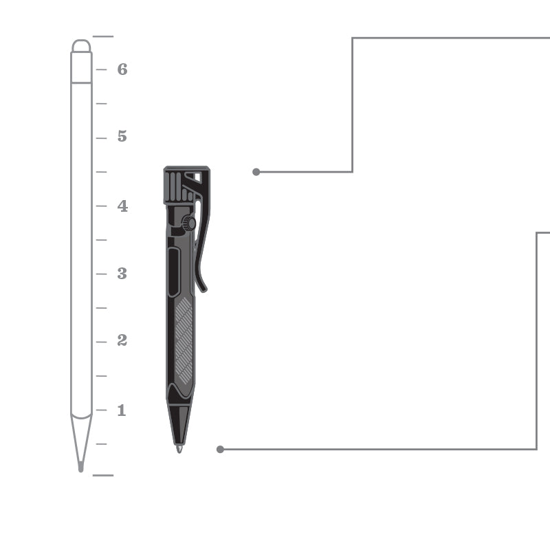 Rite in The Rain Mini Bolt- Action Pen - Black