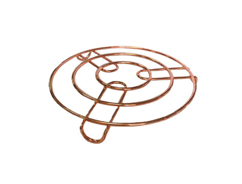 Rose Gold Metal Kitchen Pan Coaster Trivet Elegant Functional