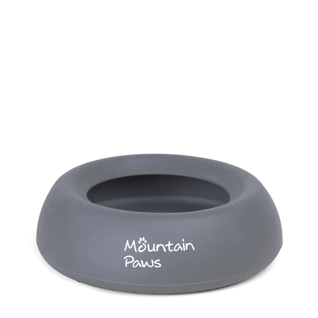 Mountain Paws Splashproof Dog Bowl - Grey