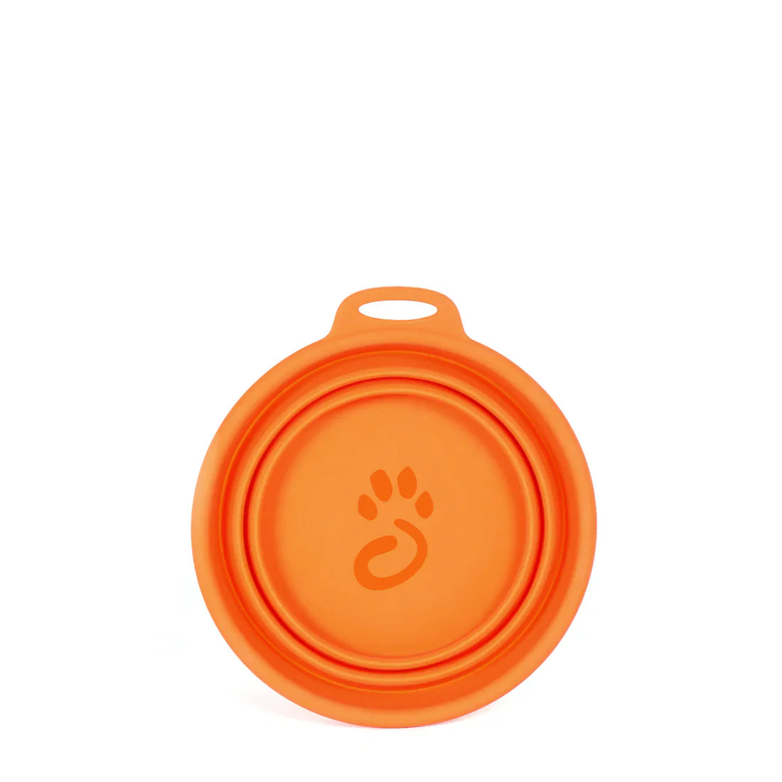 Mountain Paws Silicone Collapsible Dog Bowl - Orange