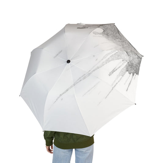 Watercolour Grey Splash - Windproof Umbrella