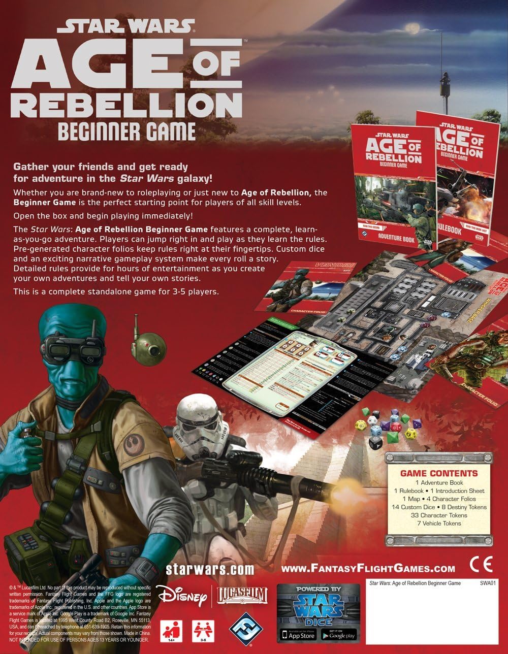 Star Wars Age of Rebellion RPG: Beginner Game
