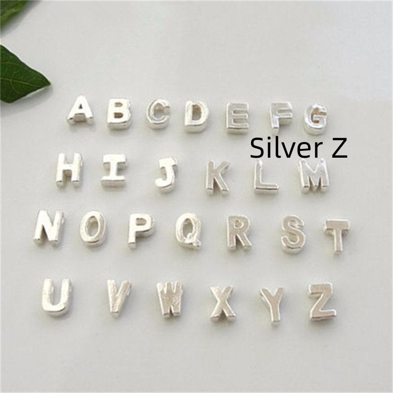Peach Heart Shaped A-Z Letter Necklace