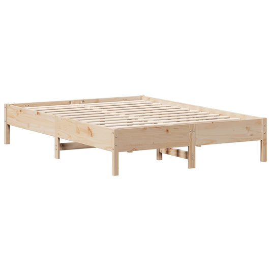 Bed Frame without Mattress 160x200 cm Solid Wood Pine