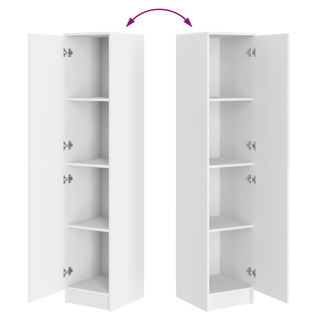 Highboard White 35 x 39 x 168 cm Engineered wood