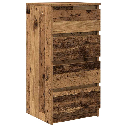 Sideboard Old Wood 37.5x35x76 cm Engineered Wood