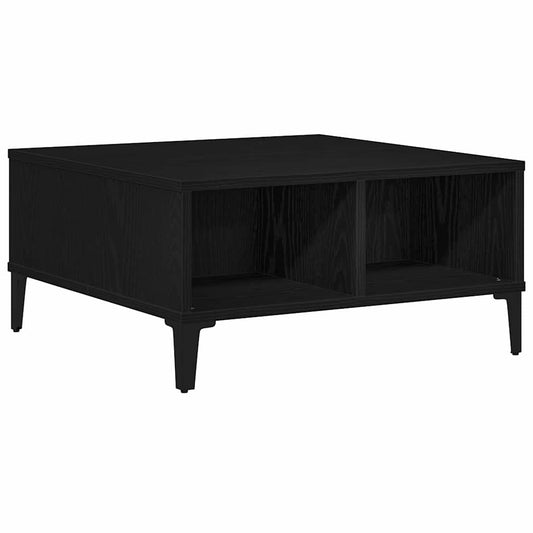 Coffee Table Black oak 60 x 60 x 30 cm Engineered wood