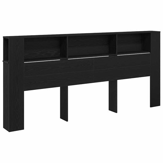 Headboard Cabinet 220 x 18,5 x 104,5 cm Engineered wood