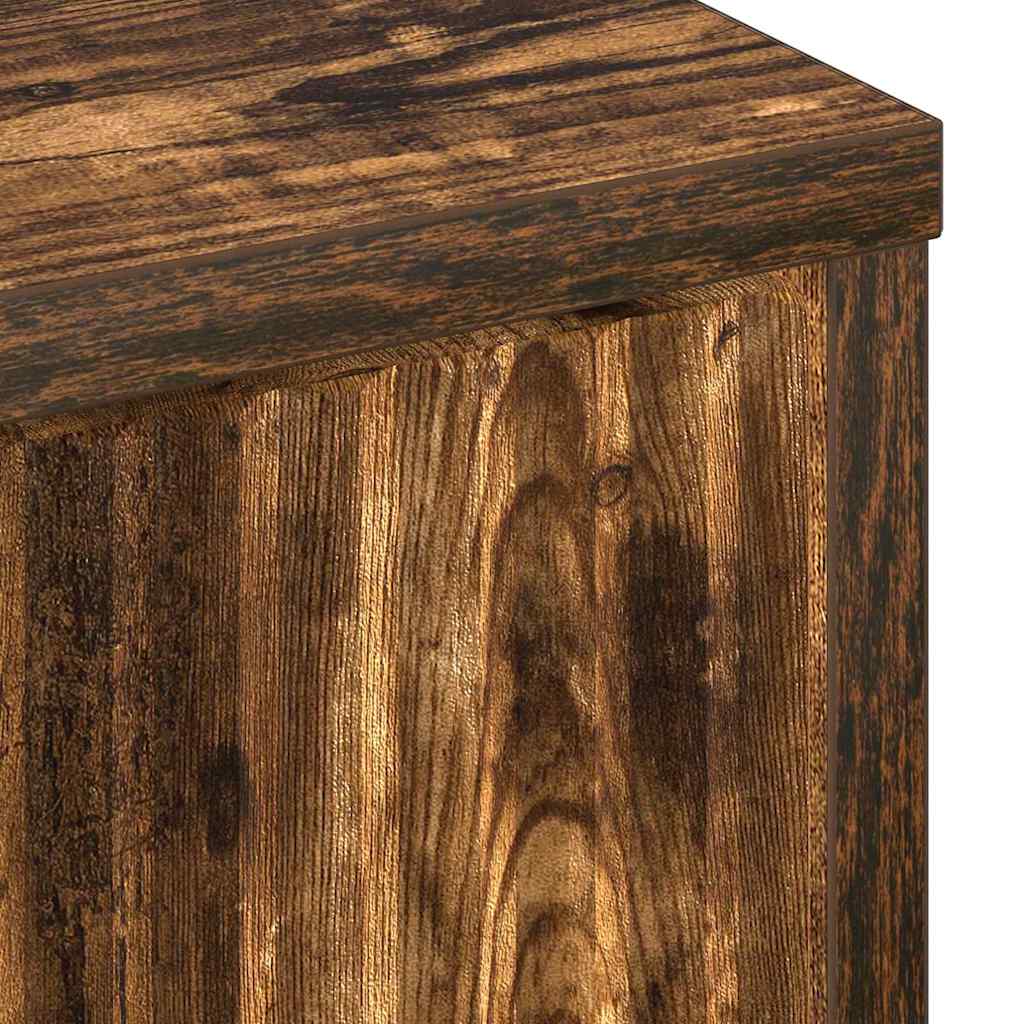 Sideboard Smoked oak 89.5 x 33 x 82 cm Engineered wood