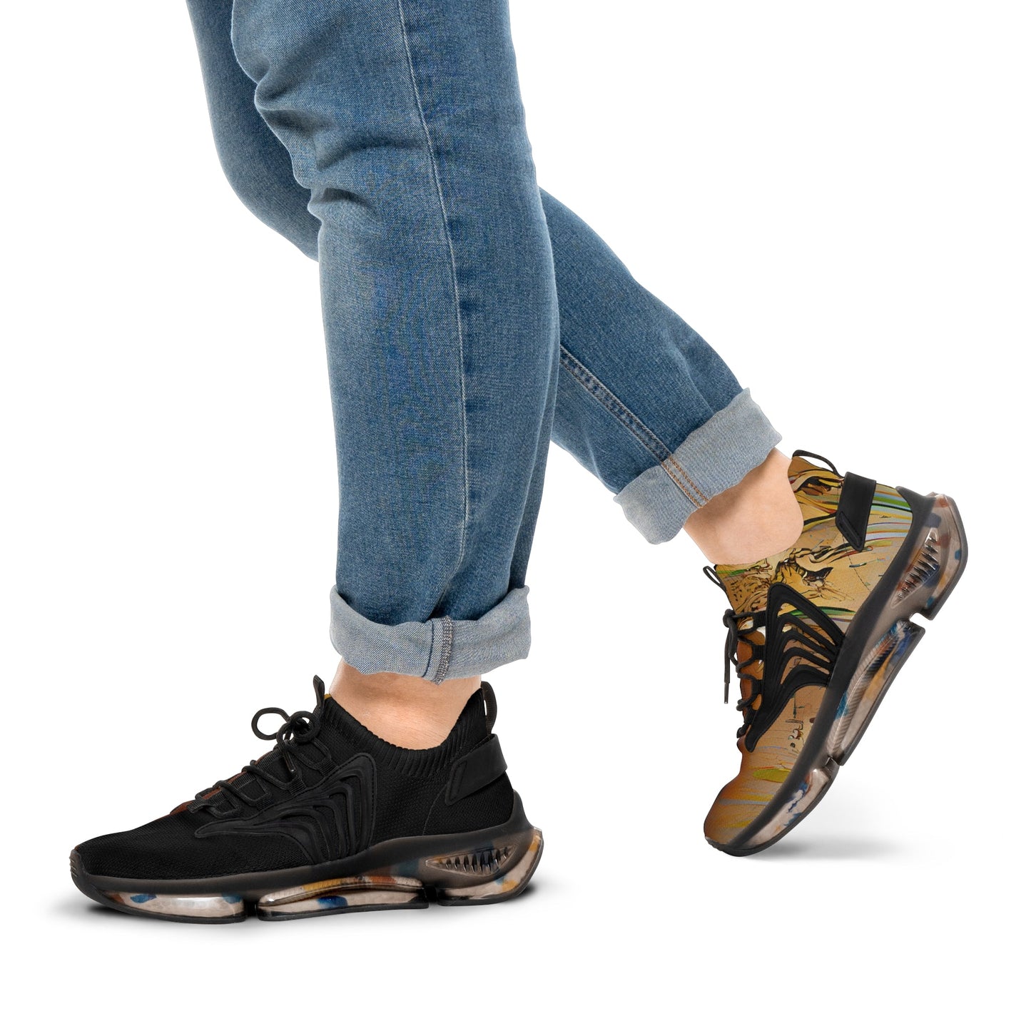 Half Black Half Gāolàng - Mens Street Sneakers