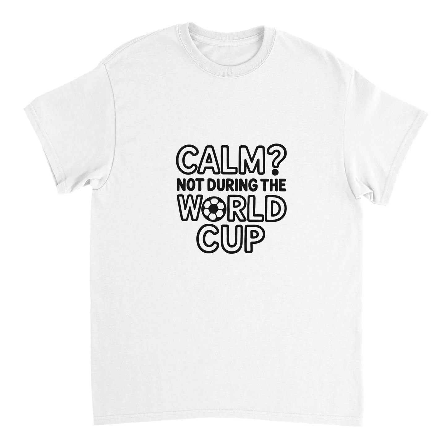 Calm? Never. England Match Day Heavyweight Unisex Crewneck T-Shirt | Football World Cup 2026 Tee