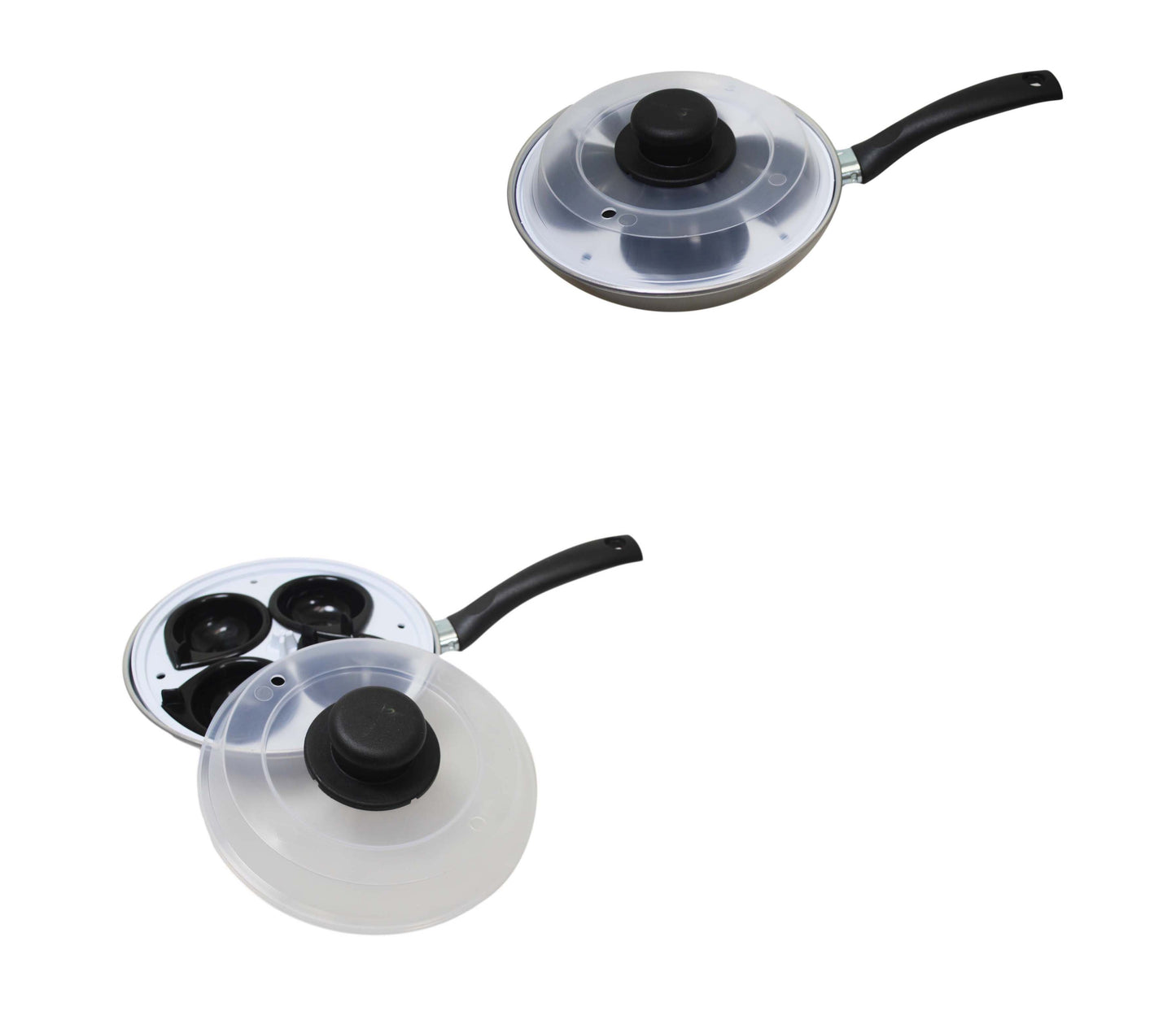 NonStick 4Egg Poacher Pan Easy Poached Eggs at Home