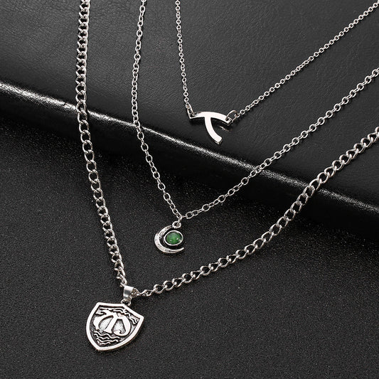 Multilayer Seven Deadly Sins Pendant Necklace