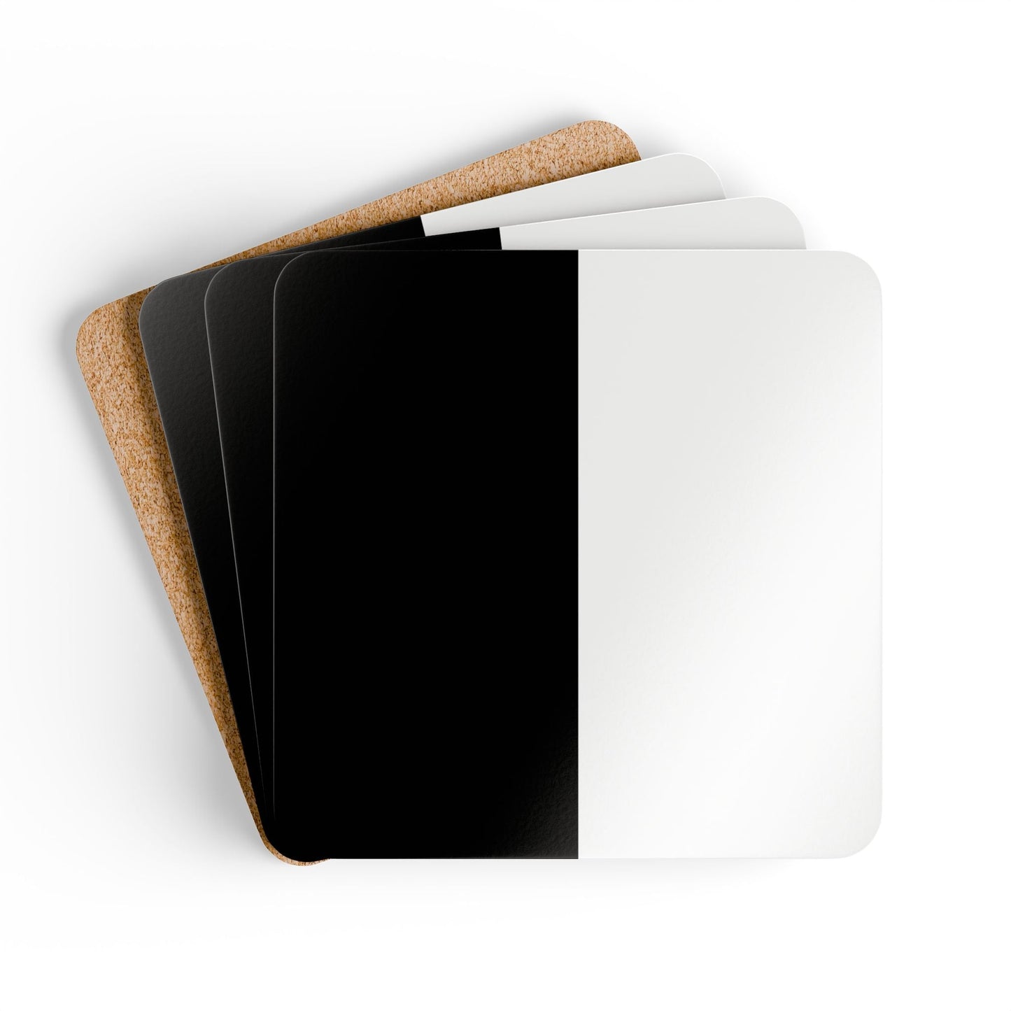 Half Black Half White - Coaster Set
